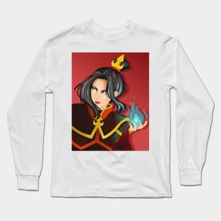 Azula Avatar Blue Fire Long Sleeve T-Shirt